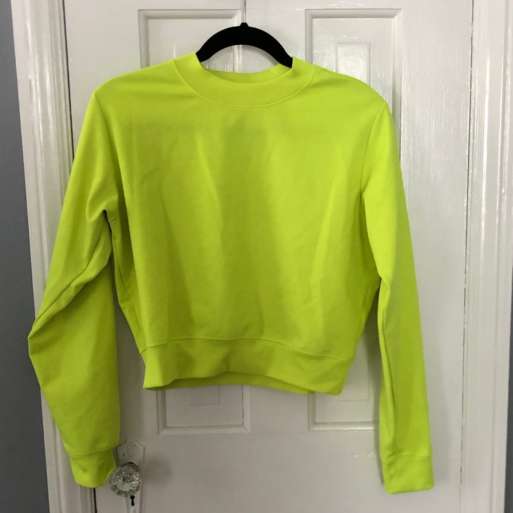 Neon yellow crewneck